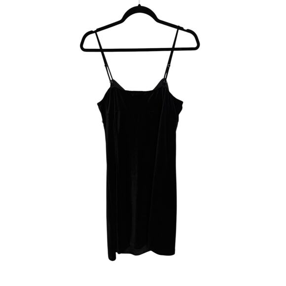 Ralph Lauren Denim Supply Dress Womens Large Velvet Mini Black Beaded - Picture 3 of 10